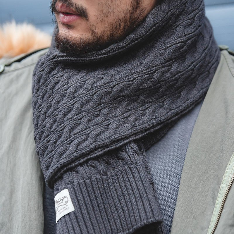 New Warm Scarf Men's Winter Korean Edition - Yahko Merchandise
