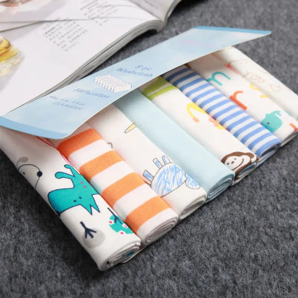 Newborn Cotton Gauze Baby Feeding Towels - 8 Packs - Yahko Merchandise