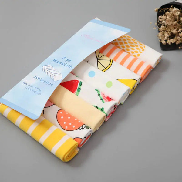 Newborn Cotton Gauze Baby Feeding Towels - 8 Packs - Yahko Merchandise