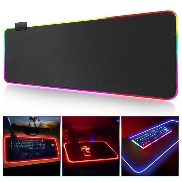 Ninja Dragons RGB Gaming 1 Touch Light Up Mouse Pad - Large Size - Yahko Merchandise