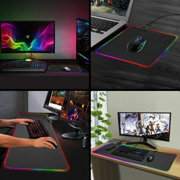 Ninja Dragons RGB Gaming 1 Touch Light Up Mouse Pad - Large Size - Yahko Merchandise