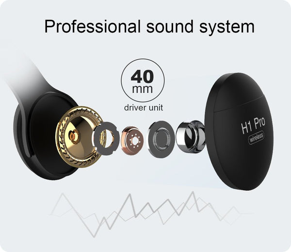 Noise Canceling Stereo Foldable Bluetooth V5.0 Wireless Headphones - Yahko Merchandise