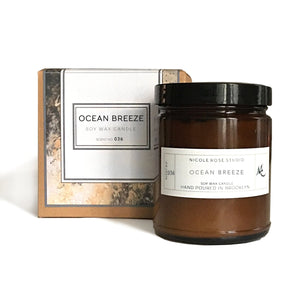 Ocean Breeze Scented Soy Wax Candle - Yahko Merchandise