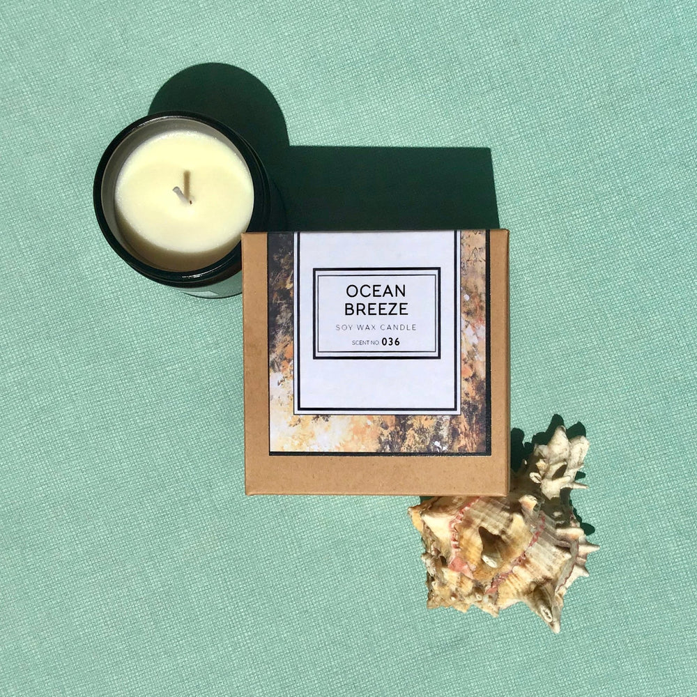 Ocean Breeze Scented Soy Wax Candle - Yahko Merchandise