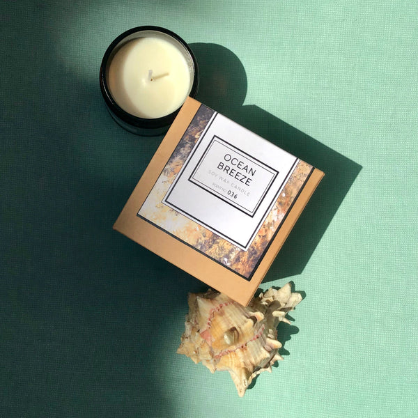 Ocean Breeze Scented Soy Wax Candle - Yahko Merchandise
