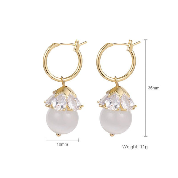 Opal Butterfly Stud Earrings Women - Yahko Merchandise