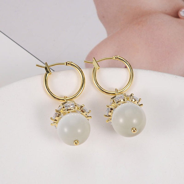 Opal Butterfly Stud Earrings Women - Yahko Merchandise