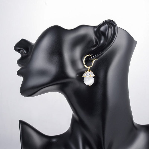 Opal Butterfly Stud Earrings Women - Yahko Merchandise