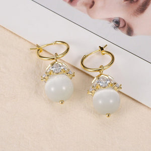 Opal Butterfly Stud Earrings Women - Yahko Merchandise