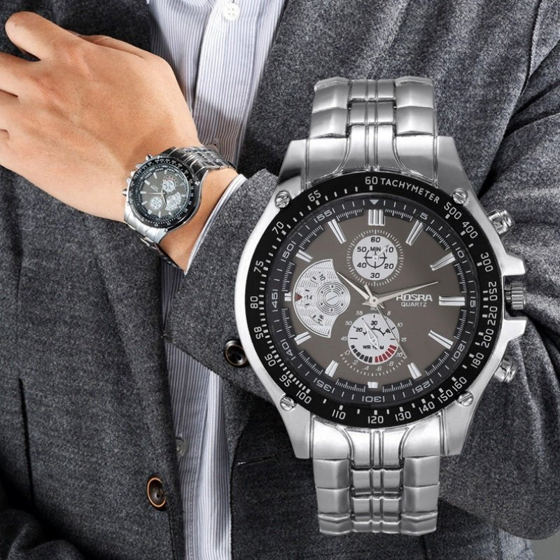 Original Men's Watches Stainless Steel Luminous Calendar Display Quartz Watch For Men Fashion Sports Man Watch - Yahko Merchandise