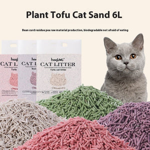 Original Tofu Cat Litter 6L Green Tea Mixed Plant - Yahko Merchandise