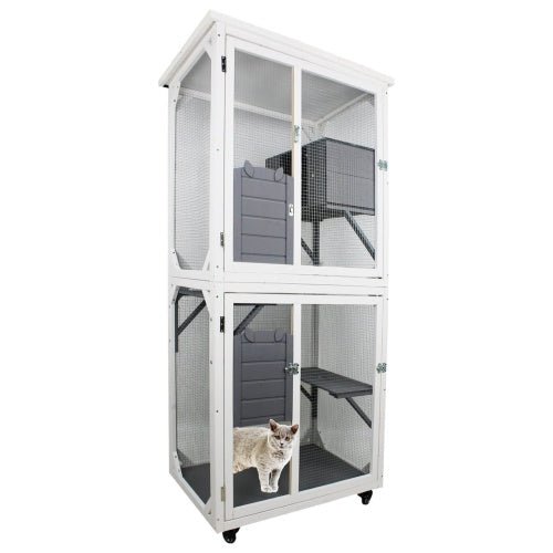 Outdoor Indoor Cat Pet Climbing Frame Game Cage Cute Large Space - Yahko Merchandise