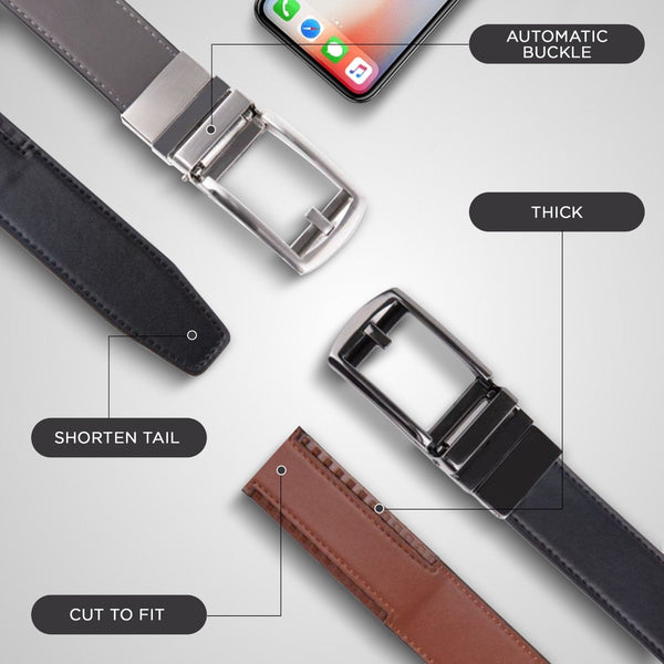 Patented Reversible Ratchet Belt 2 Colors (1 Belt) - Yahko Merchandise