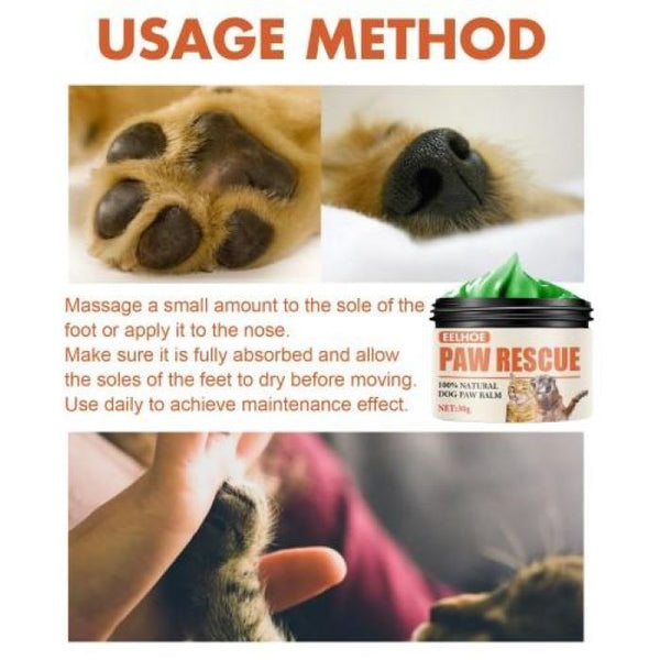 Paw Rescue, Moisturizing Pet Paw Care Cream For Cats And Dogs - Yahko Merchandise