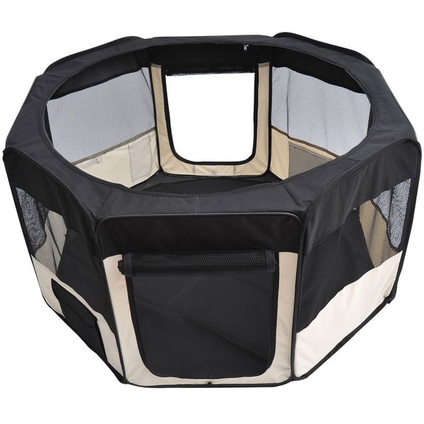 PawHut 49.2 - inch Soft Pet Playpen Folding Tent Kennel Puppy Cat Dog - Yahko Merchandise