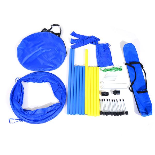 PawHut Dog Agility Starter Kit Pet Outdoor Exercise Training Set - Yahko Merchandise