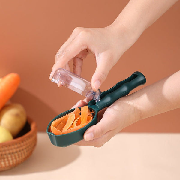 Peeling Knife With Storage Lid Fruit And Potato Peeler Kitchen Gadgets - Yahko Merchandise
