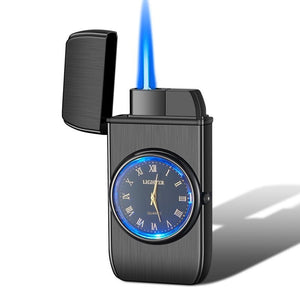 Personalized Creative Multifunctional Electronic Watch Cigarette Lighter - in - one Body Multi - purpose LED Flashing Lamp Gift Lighter - Yahko Merchandise
