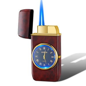 Personalized Creative Multifunctional Electronic Watch Cigarette Lighter - in - one Body Multi - purpose LED Flashing Lamp Gift Lighter - Yahko Merchandise