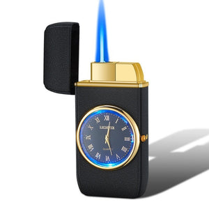 Personalized Creative Multifunctional Electronic Watch Cigarette Lighter - in - one Body Multi - purpose LED Flashing Lamp Gift Lighter - Yahko Merchandise