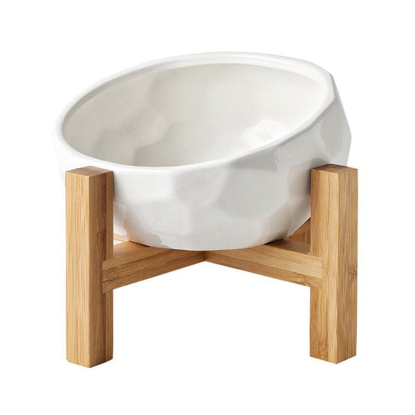 Pet bowl oblique mouth cat bowl food bowl dog bowl method bucket food bowl - Yahko Merchandise