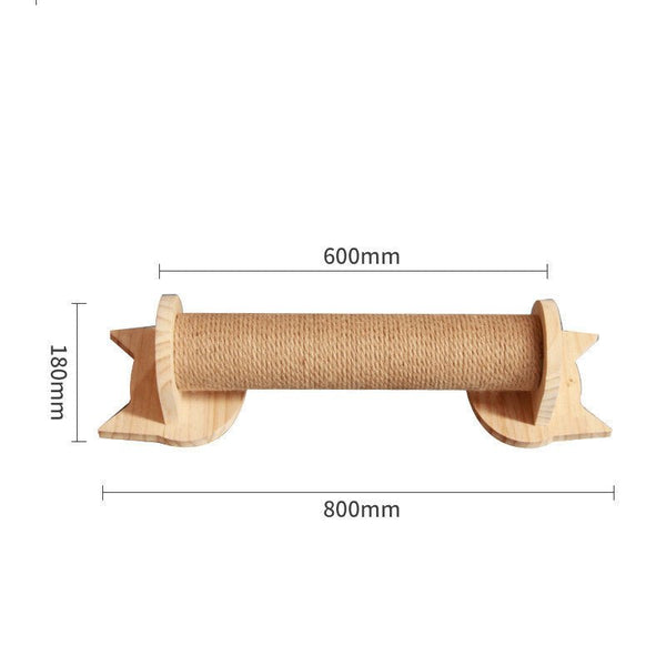 Pet Cat Climbing Frame Wall Type Solid Wood Wall Hanging Platform Ladder Pets Accessories - Yahko Merchandise