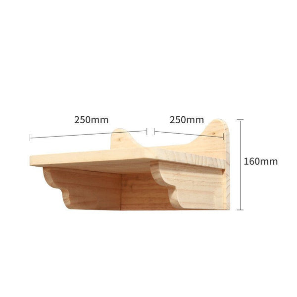 Pet Cat Climbing Frame Wall Type Solid Wood Wall Hanging Platform Ladder Pets Accessories - Yahko Merchandise