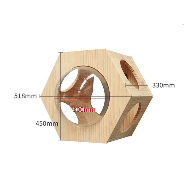 Pet Cat Climbing Frame Wall Type Solid Wood Wall Hanging Platform Ladder Pets Accessories - Yahko Merchandise