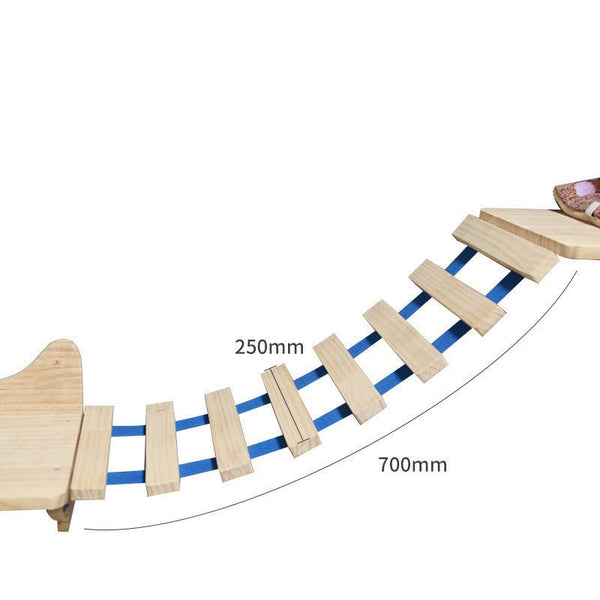 Pet Cat Climbing Frame Wall Type Solid Wood Wall Hanging Platform Ladder Pets Accessories - Yahko Merchandise