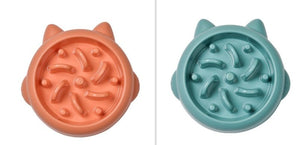Pet Dog Cat Slow Feeder Bowls Anti Choking Slow Feeder Dish Bowl Home Dog Eating Plate Anti Gulping Bowl Supplies - Yahko Merchandise