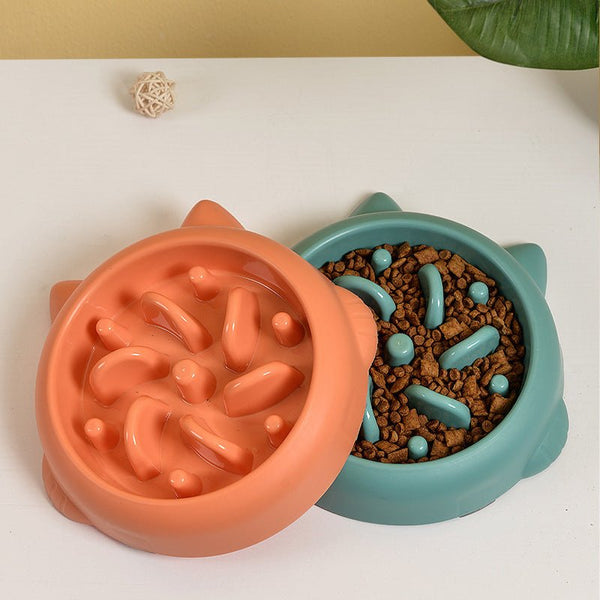 Pet Dog Cat Slow Feeder Bowls Anti Choking Slow Feeder Dish Bowl Home Dog Eating Plate Anti Gulping Bowl Supplies - Yahko Merchandise