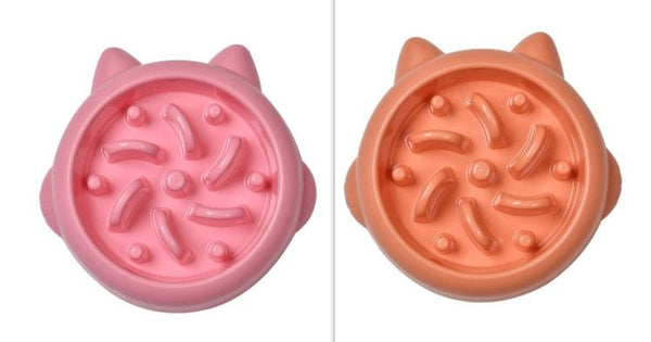 Pet Dog Cat Slow Feeder Bowls Anti Choking Slow Feeder Dish Bowl Home Dog Eating Plate Anti Gulping Bowl Supplies - Yahko Merchandise