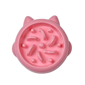 Pet Dog Cat Slow Feeder Bowls Anti Choking Slow Feeder Dish Bowl Home Dog Eating Plate Anti Gulping Bowl Supplies - Yahko Merchandise