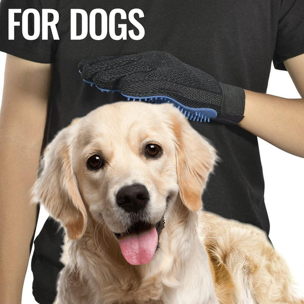 Pet Grooming Gloves Dog Brush Mitts Deshedding Hair Removal Massage - Yahko Merchandise