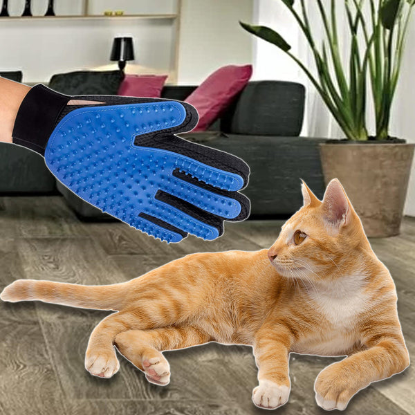 Pet Grooming Gloves Dog Brush Mitts Deshedding Hair Removal Massage - Yahko Merchandise