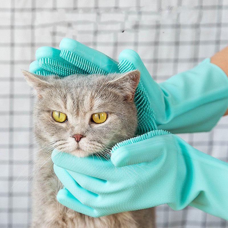 Pet Grooming Hair Comb Glove - Gentle Massage And Shedding Brush For - Yahko Merchandise