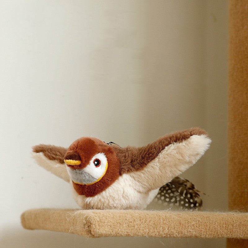 Pet Plush Toy Making Sound Electric Fish Jumping Winged Bird - Yahko Merchandise