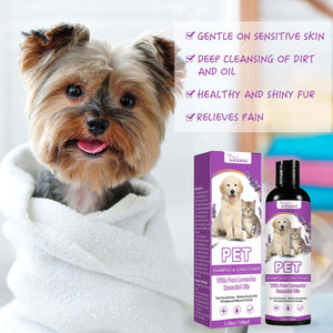 Pet Shampoo Pet Bath Relieve Skin Itching Hair Soft Non - knotted Shampoo - Yahko Merchandise