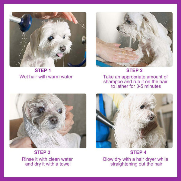 Pet Shampoo Pet Bath Relieve Skin Itching Hair Soft Non - knotted Shampoo - Yahko Merchandise