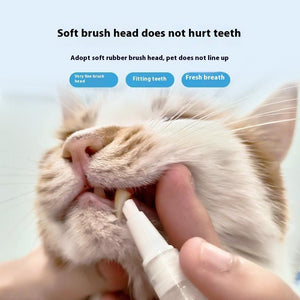 Pet Toothbrush Pen Teeth Cleaning Tools Breath Pet - Yahko Merchandise