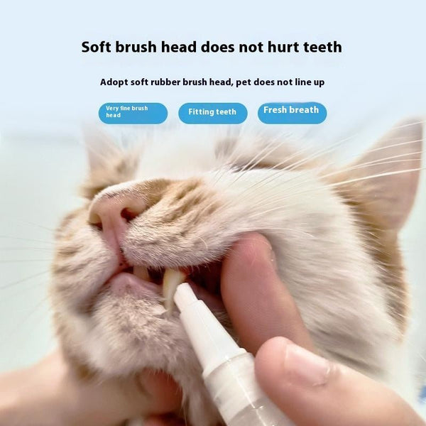 Pet Toothbrush Pen Teeth Cleaning Tools Breath Pet - Yahko Merchandise
