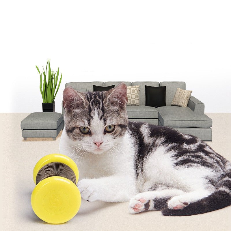 Pet Toy Magic Organ Corrugated Paper Wheel Cat Scratching Board Powder - Yahko Merchandise