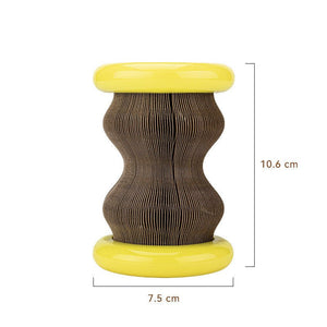 Pet Toy Magic Organ Corrugated Paper Wheel Cat Scratching Board Powder - Yahko Merchandise