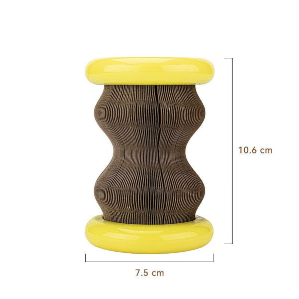 Pet Toy Magic Organ Corrugated Paper Wheel Cat Scratching Board Powder - Yahko Merchandise