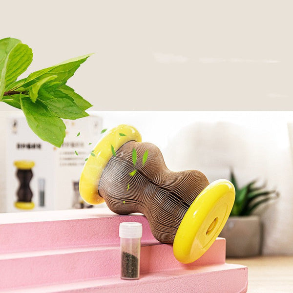 Pet Toy Magic Organ Corrugated Paper Wheel Cat Scratching Board Powder - Yahko Merchandise