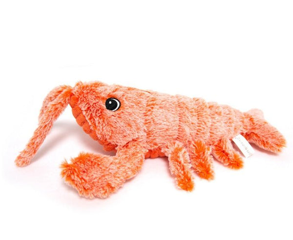 Pet Toys Electric Jumping Shrimp USB Charging Simulation Lobster Funny Cat Plush Pets Toy - Yahko Merchandise