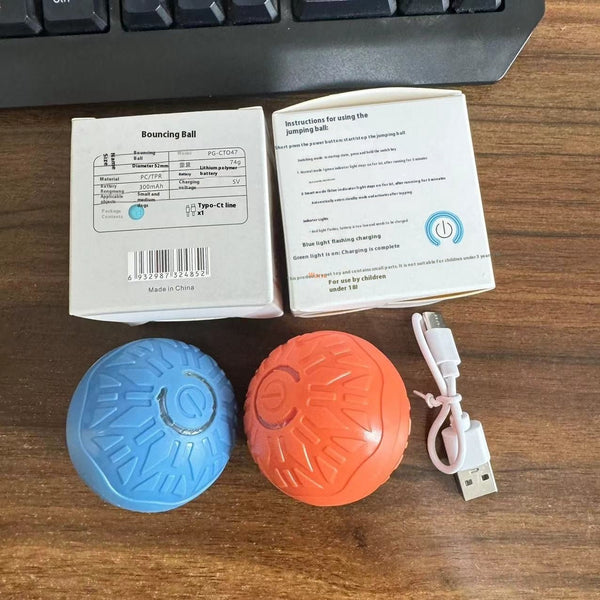 Pets Electric Jumping Ball Automatic Dog - teasing Luminous Pet Products Pets Dogs Training Products Ball Toys For Dogs Resistance - Yahko Merchandise