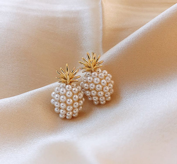 Pineapple Starfish Pearl Earrings - Yahko Merchandise