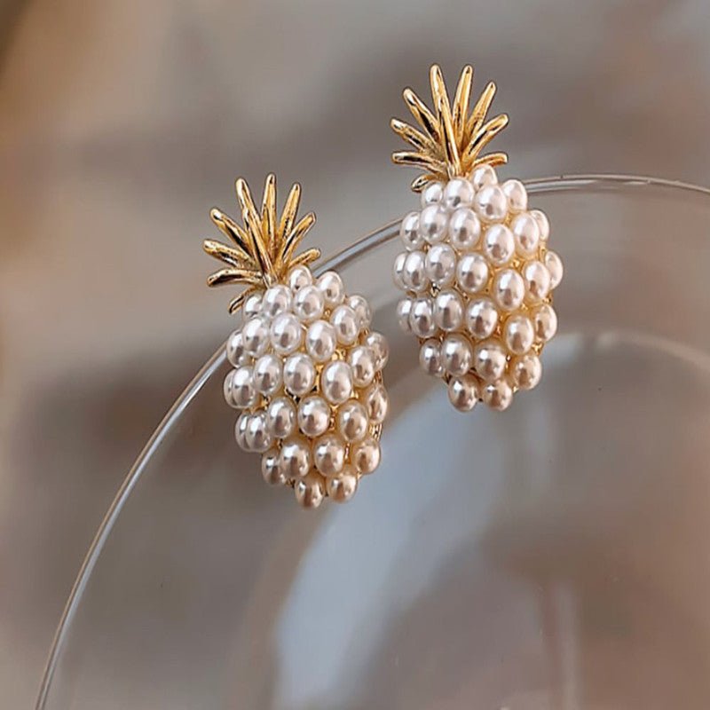 Pineapple Starfish Pearl Earrings - Yahko Merchandise