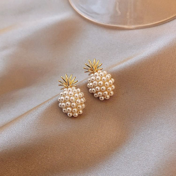 Pineapple Starfish Pearl Earrings - Yahko Merchandise